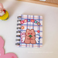 Notebook Spiral Cute Cartoon Bear rabbit coil Book Student portable Notepad Scrapbook Mini Loose Leaf Book